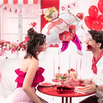 Guirlande Valentine\'s Day lyserød 1,5m overrask kæresten