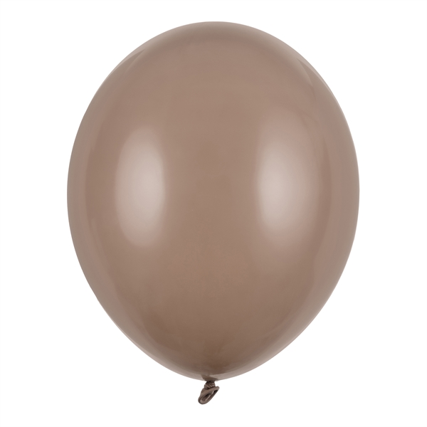 Balloner brun/natur pastel 30cm, 10 stk. festartikler
