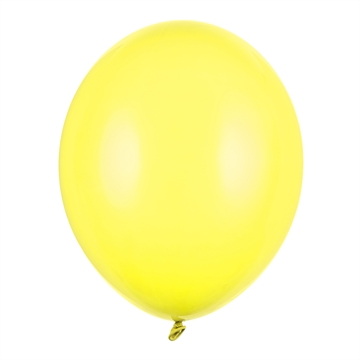 Balloner gul pastel 30cm, 10 stk. festartikler