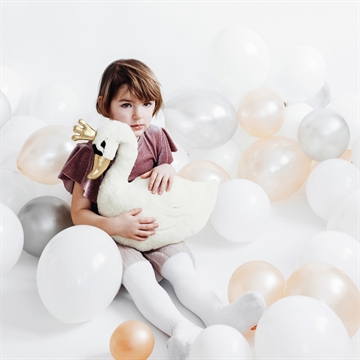Balloner hvid pastel 30cm, 10 stk. børnefødselsdag