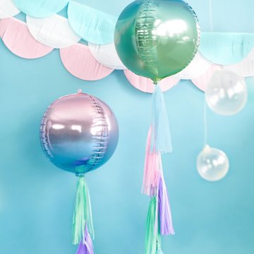 Folieballon Rund lilla/blå 35cm festartikler