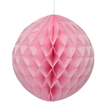 Honeycomb lyserød 10cm papirbolde festartikler