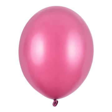 Balloner pink metallic 30cm, 10 stk. festartikler