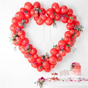 Balloner rød pastel 30cm, 10 stk. bryllup