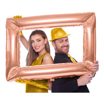 Folieballon selfie-ramme rosegold 60cm x 85cm festartikler
