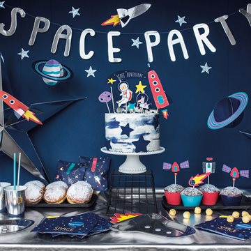 Dekoration Space Party, 5 stk.  boernefødselsdag