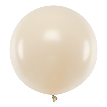 Ballon Rund beige pastel 60cm festartikler